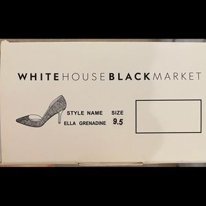 White House Black Market red/black evening shoes